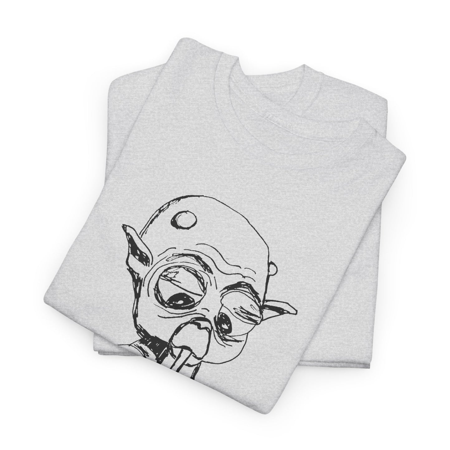 mysterious alien creature (MAC) drinking cola original sketch tshirt
