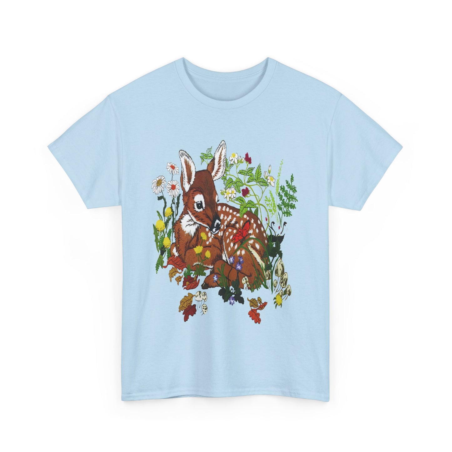 vintage fawn graphic reproduction tshirt