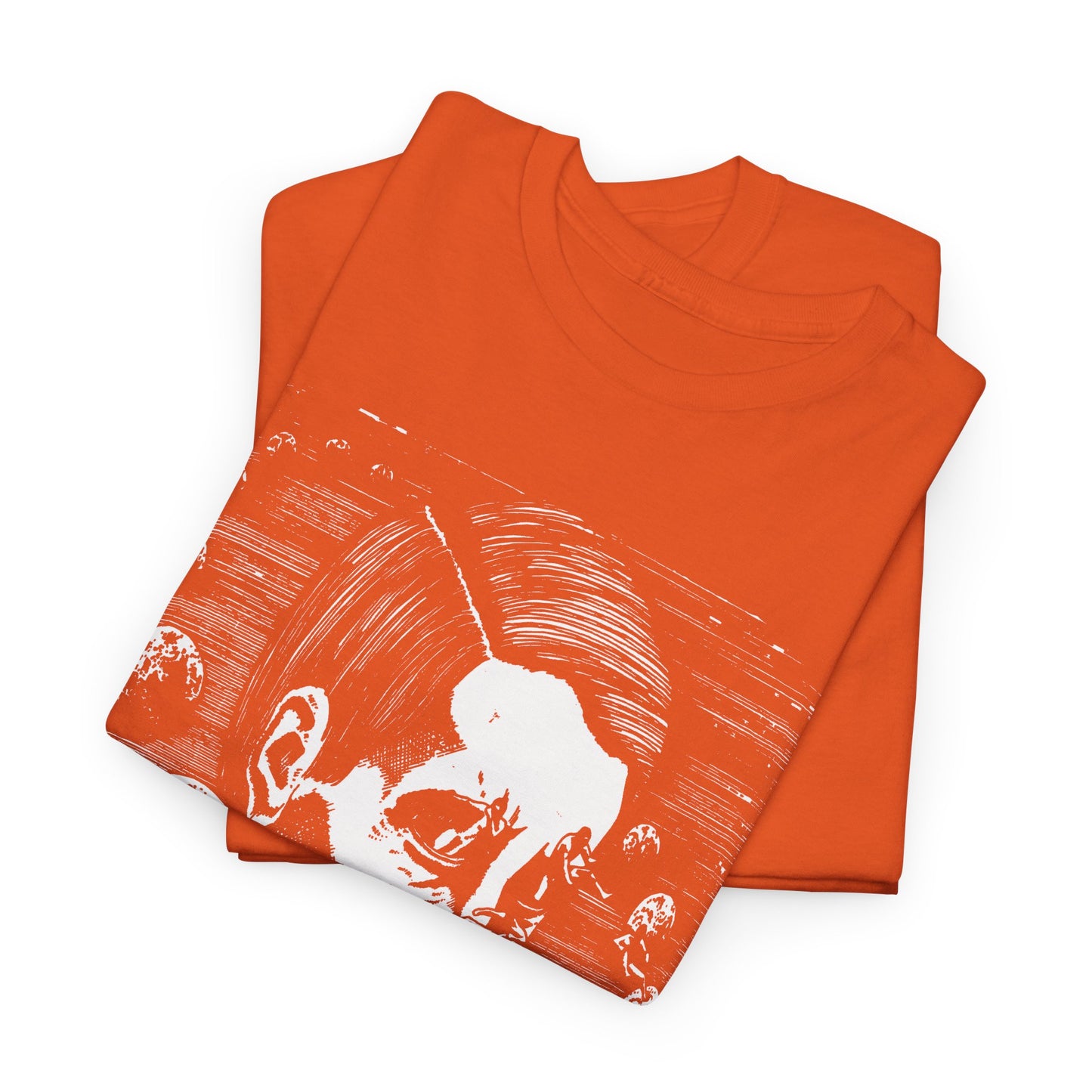 unknown sci fi illustration used in 1980 show poster for joy division reproduction tshirt