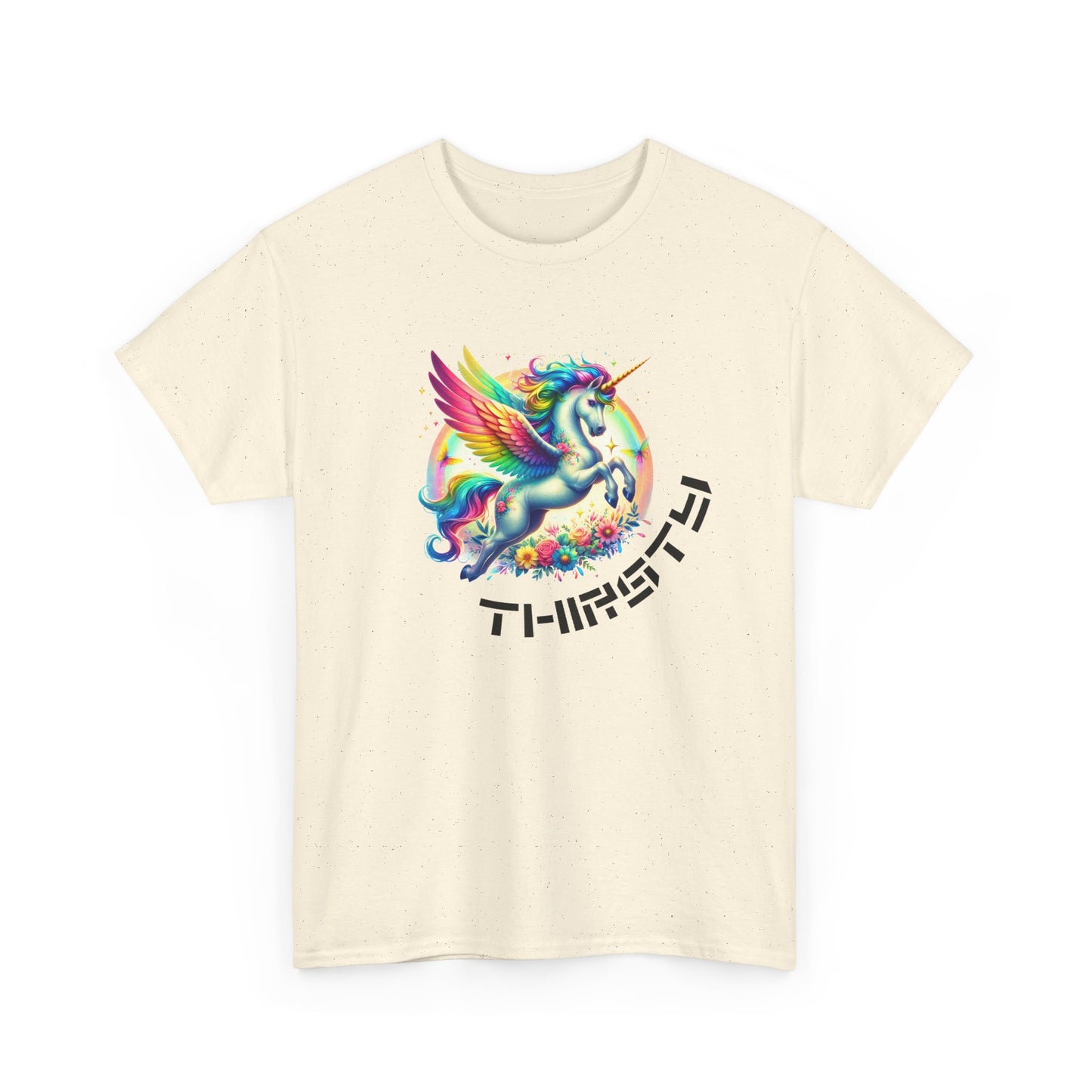 thirsty unicorn tshirt (technically alicorn)