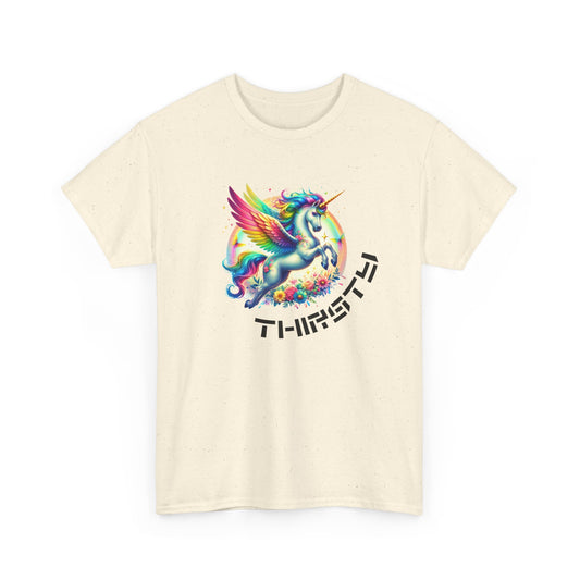 thirsty unicorn tshirt (technically alicorn)