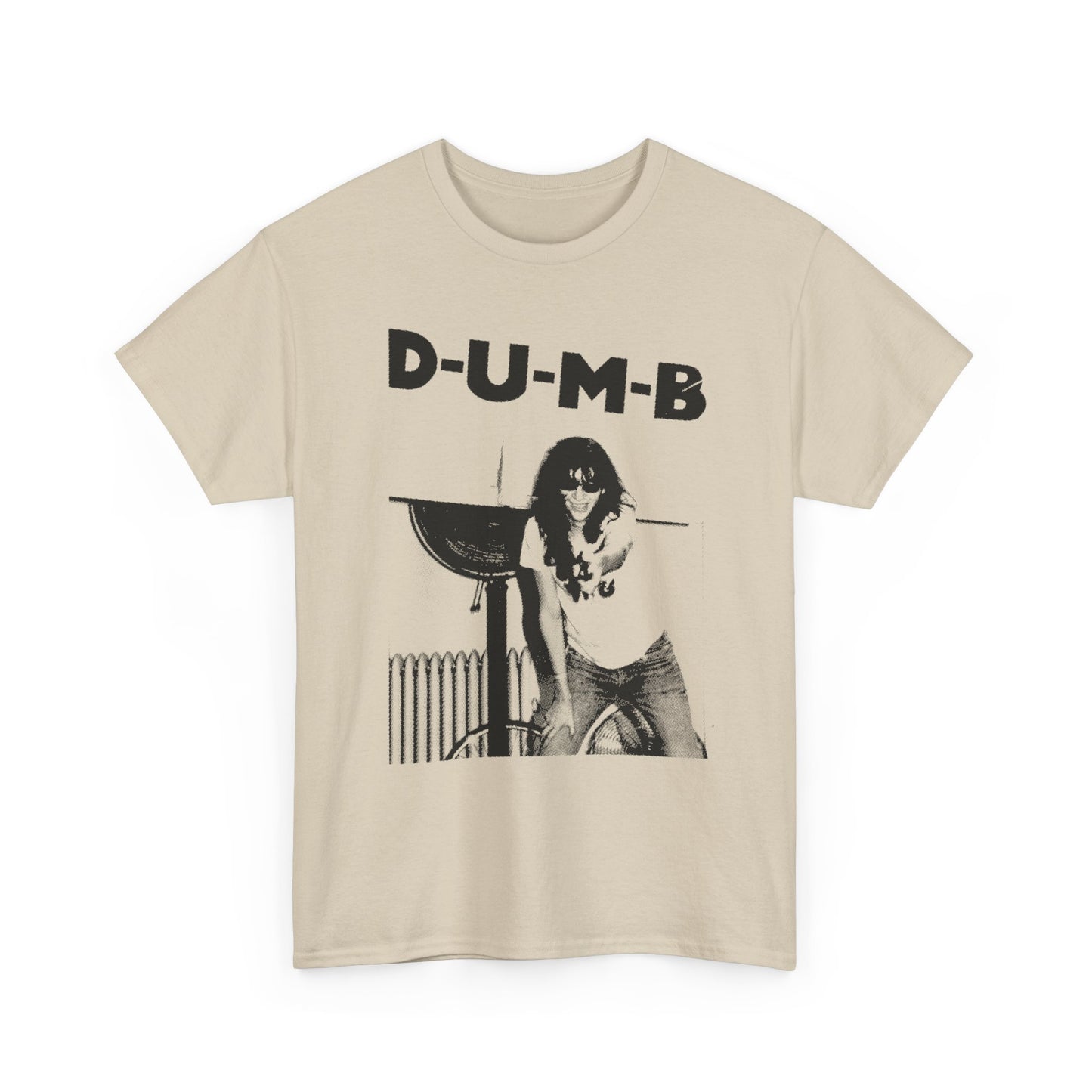 joey ramone D-U-M-B pinhead lyric photo tshirt