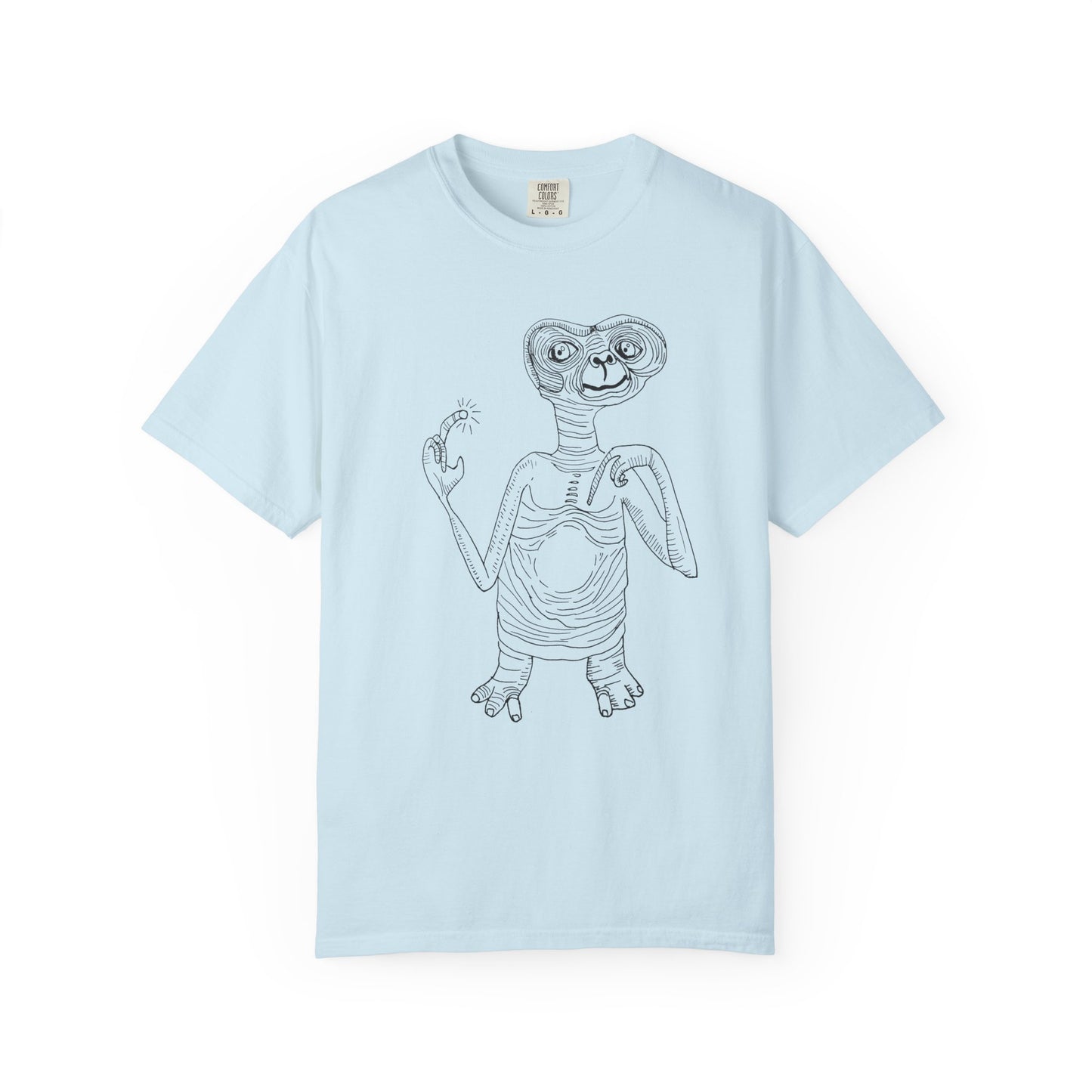 original drawing E.T the extraterrestrial tshirt on comfort colors