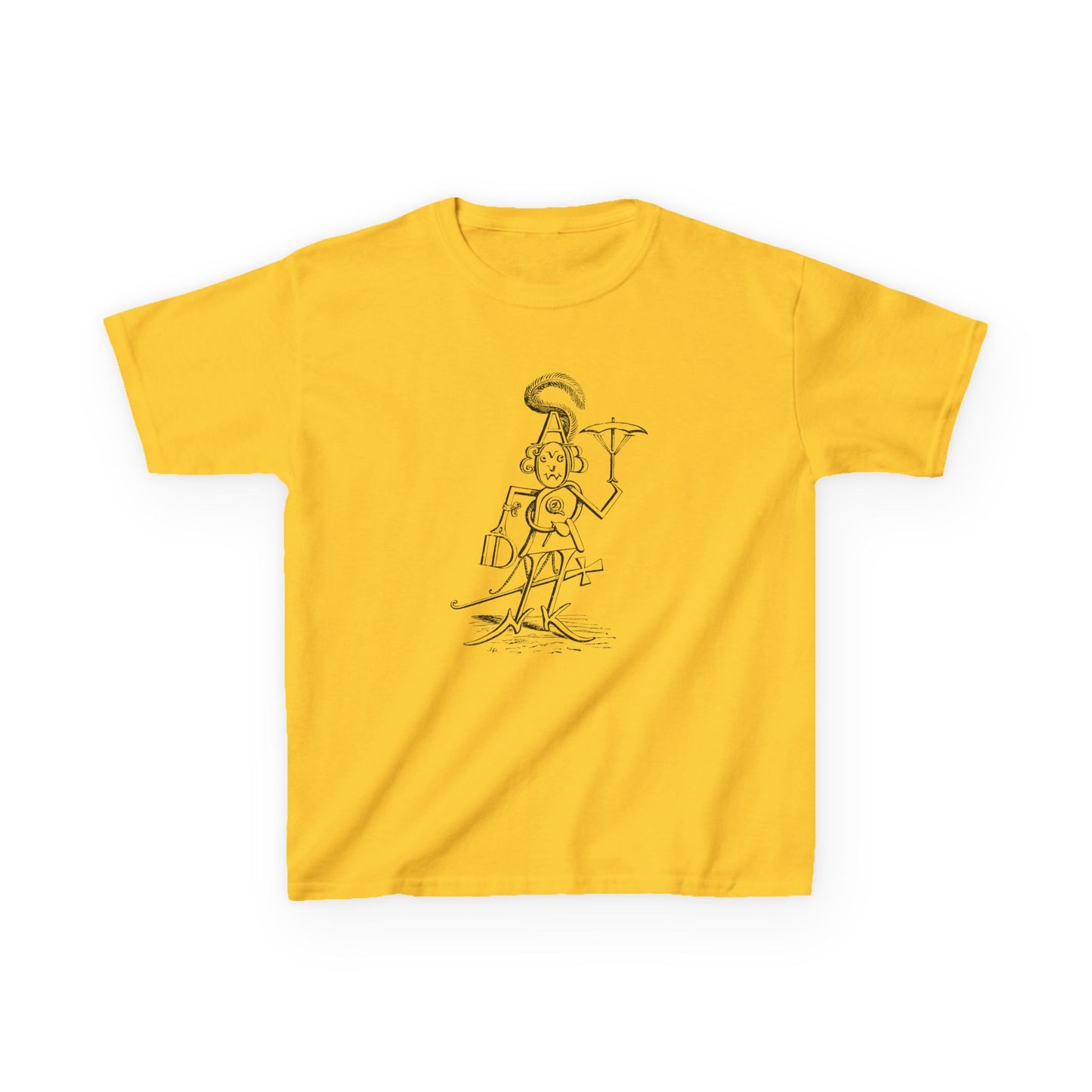 mr alphabet containing all 26 letters 1902 illustration by hugh rowley YOUTH SIZE short sleeve tee