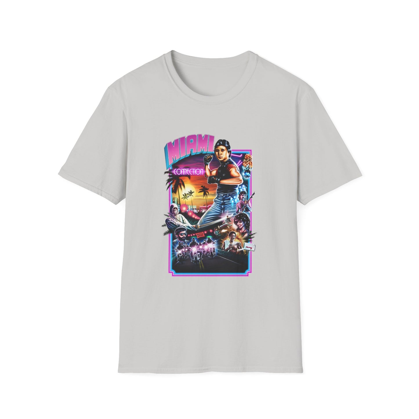 1987 movie miami connection movie poster tshirt