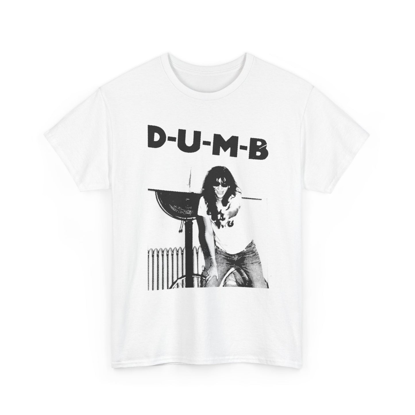 joey ramone D-U-M-B pinhead lyric photo tshirt