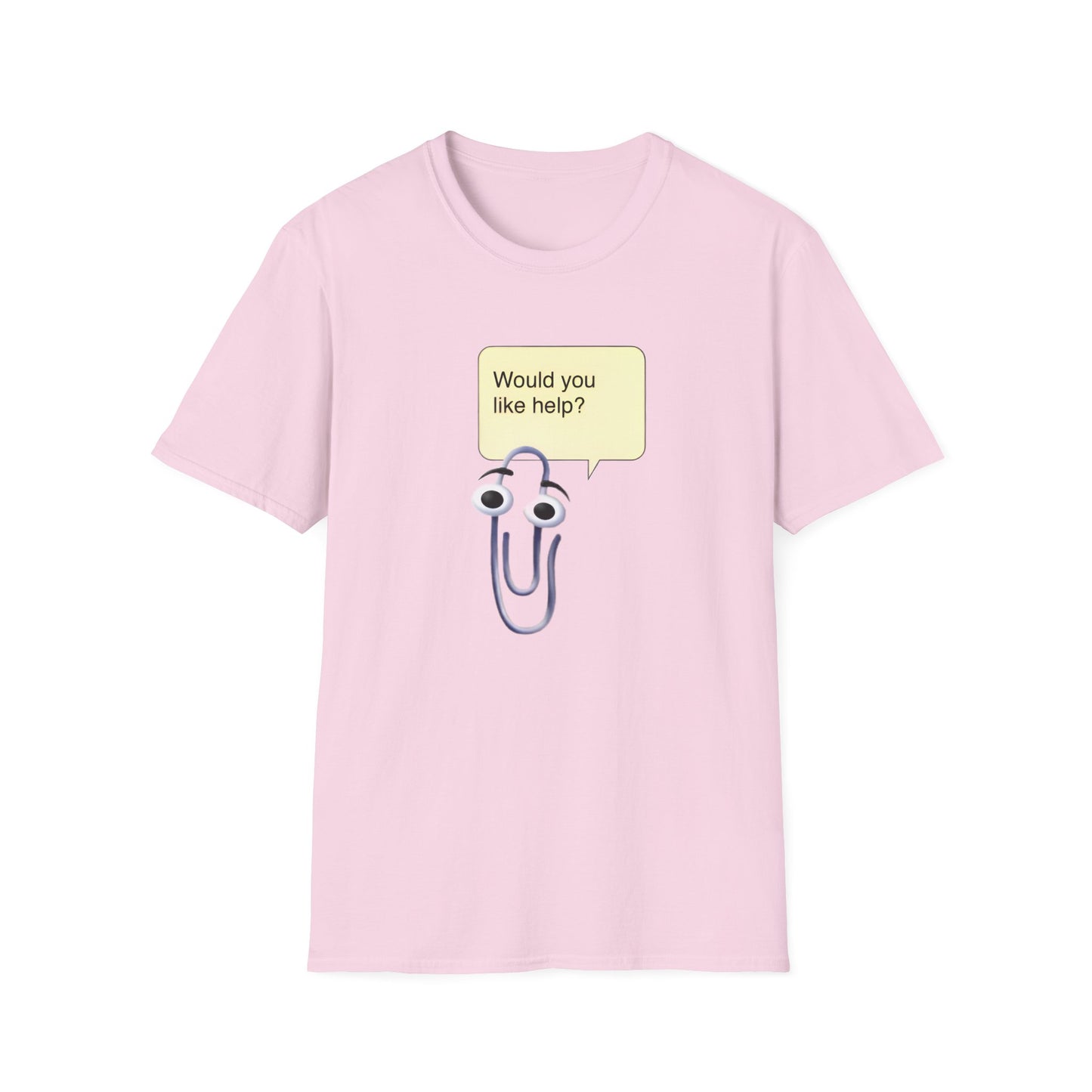 clippy tshirt would you like help? tshirt