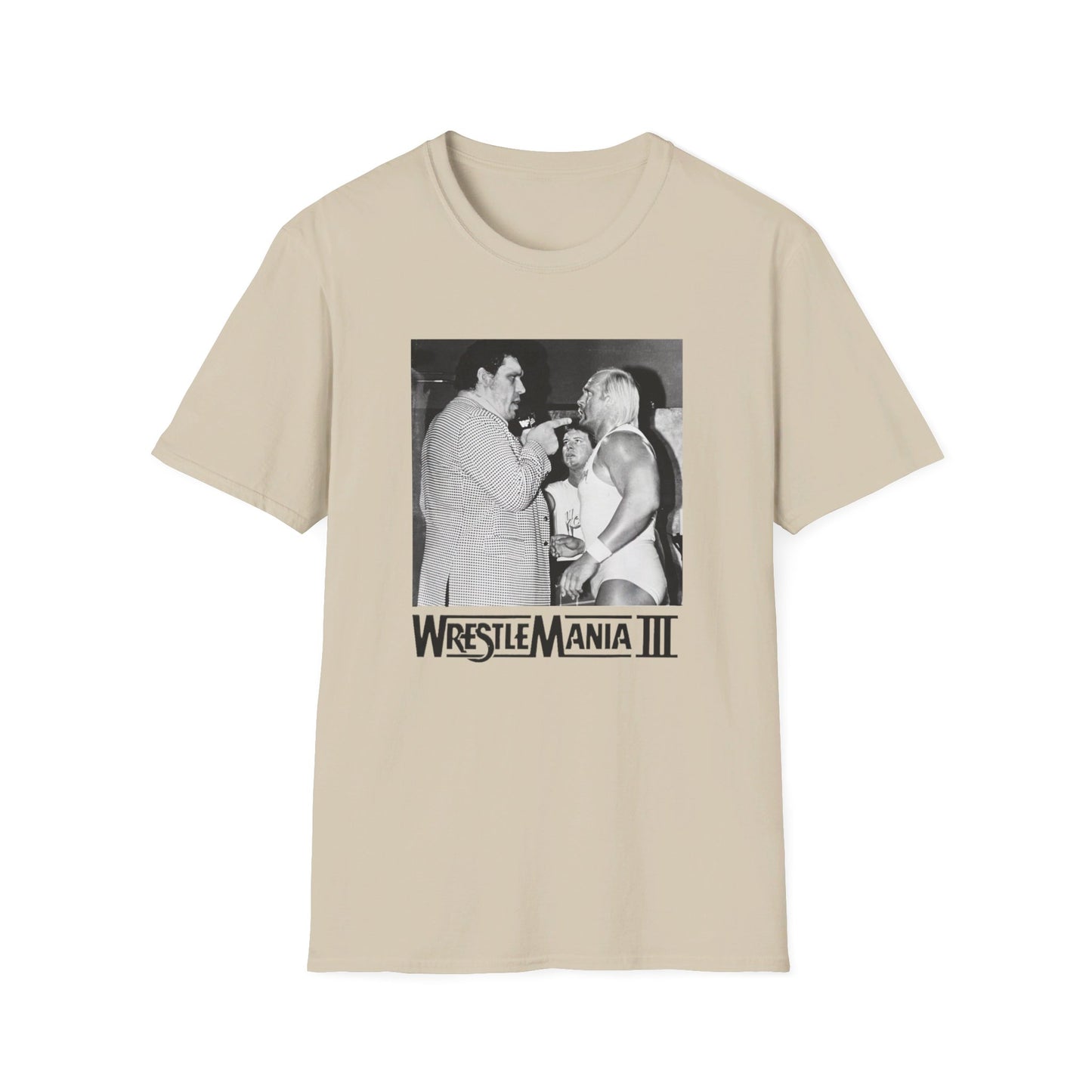 wrestlemania iii hulk v. andre the giant photo tshirt