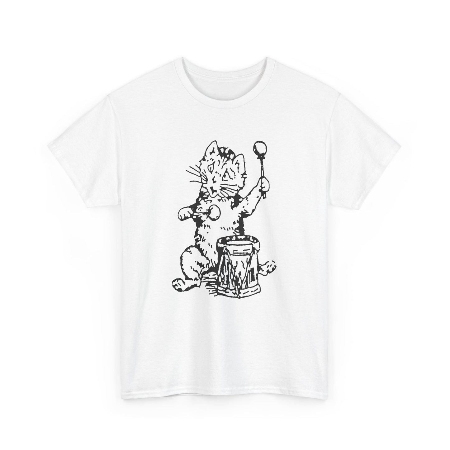 1979 scottish post punk record label postcard records cat and drum reproduction tshirt