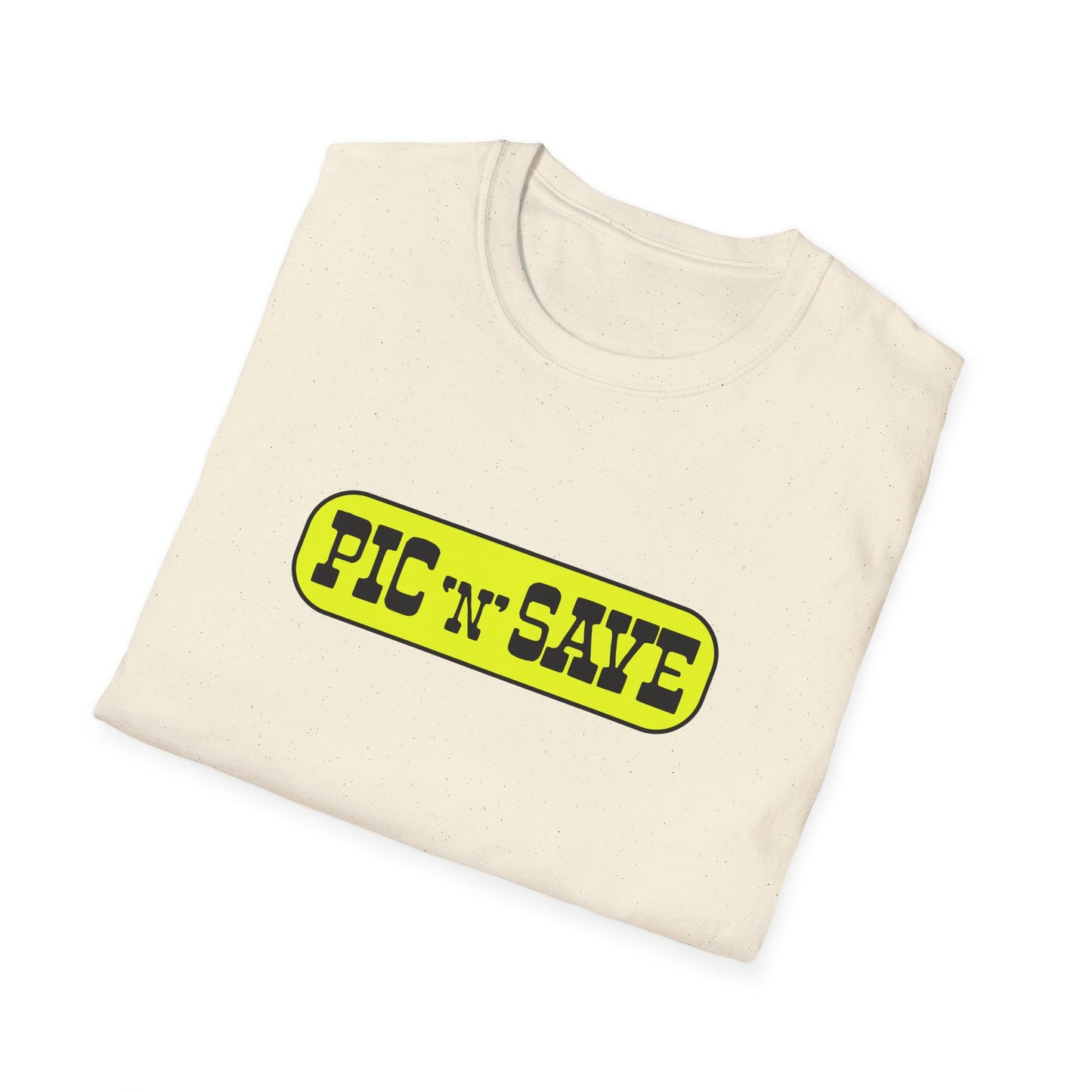 pic n save retail chain logo tshirt