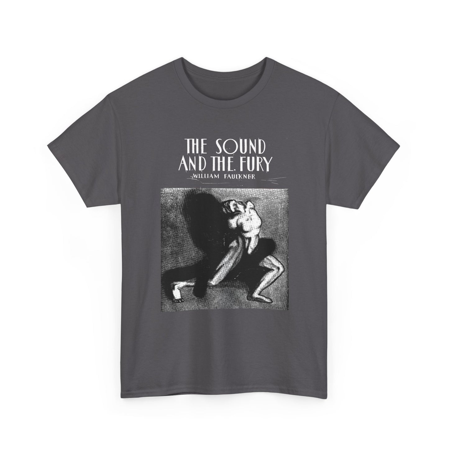 1929 the sound and the fury by william faulkner book cover edit tshirt
