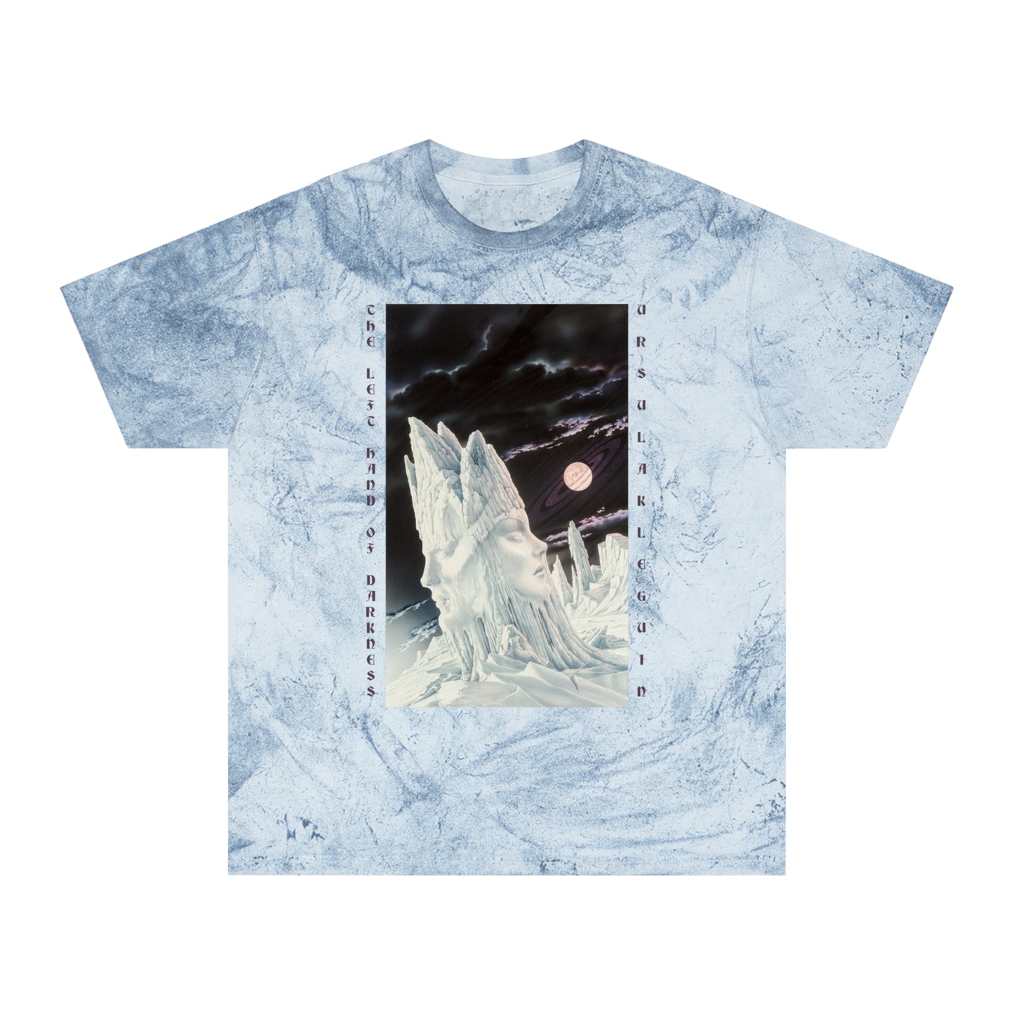 ursula k le guin the left hand of darkness book cover color blast tshirt