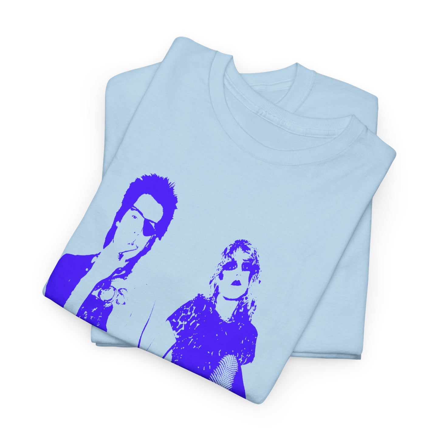 the real sid and nancy purple/blue stencil fan art tshirt
