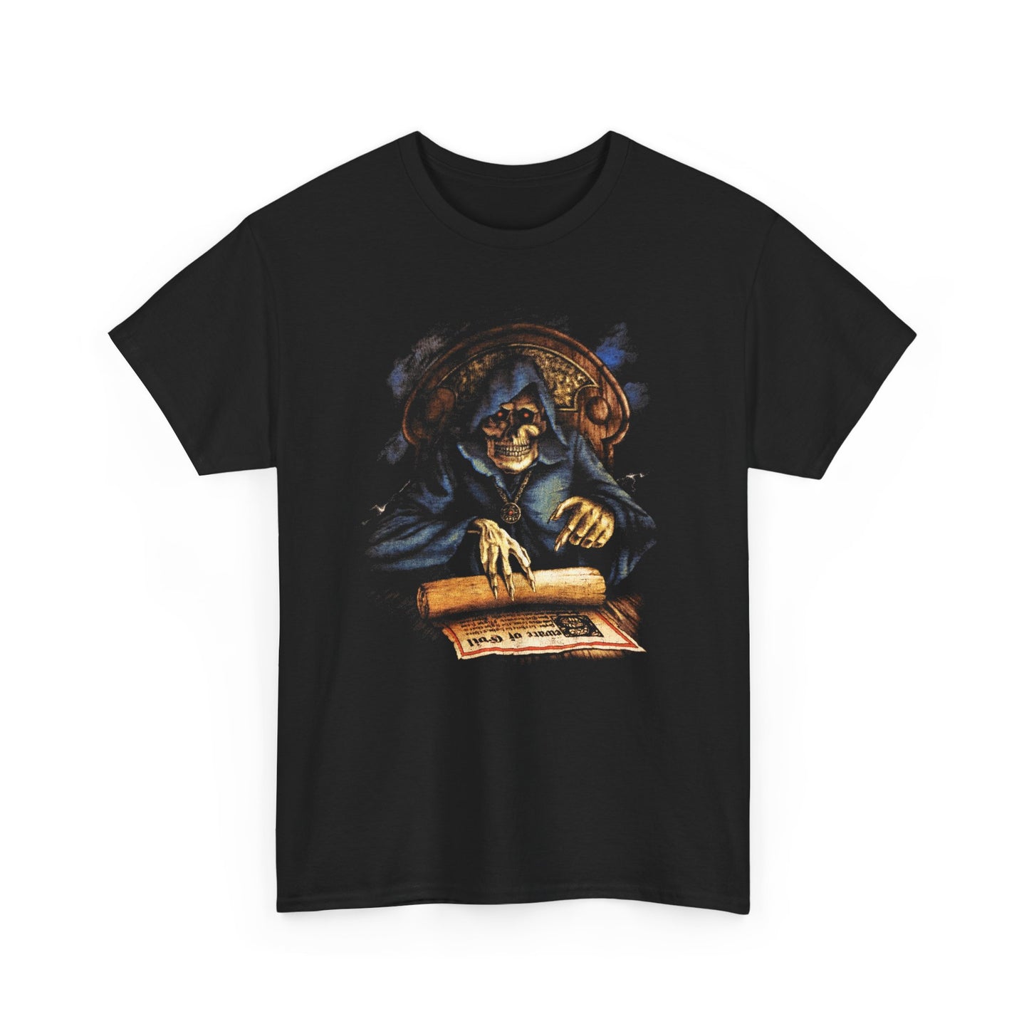 vintage 1980s grim reaper reproduction tshirt
