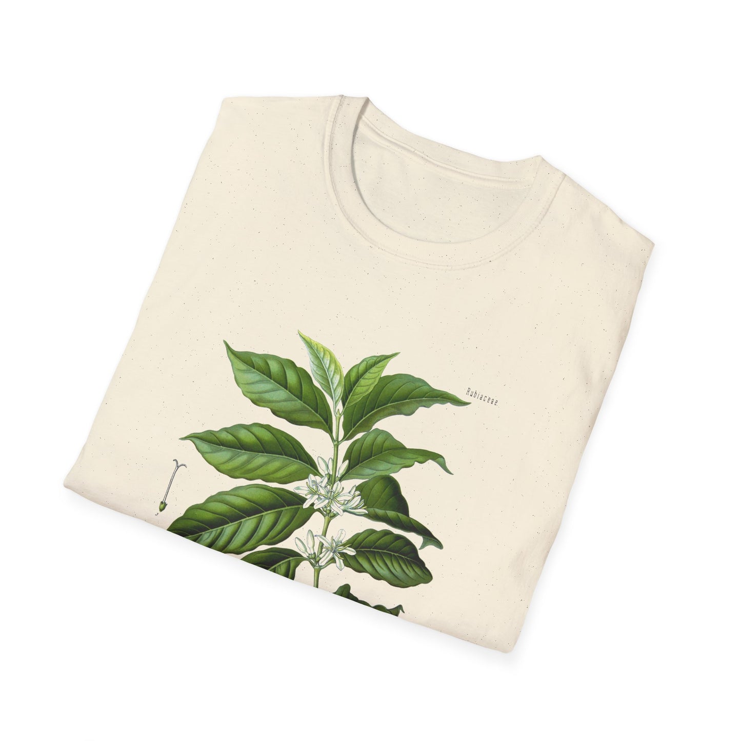 1887 botanical print from kohler's plants by hermann adolph kohler featuring coffea arabica tshirt