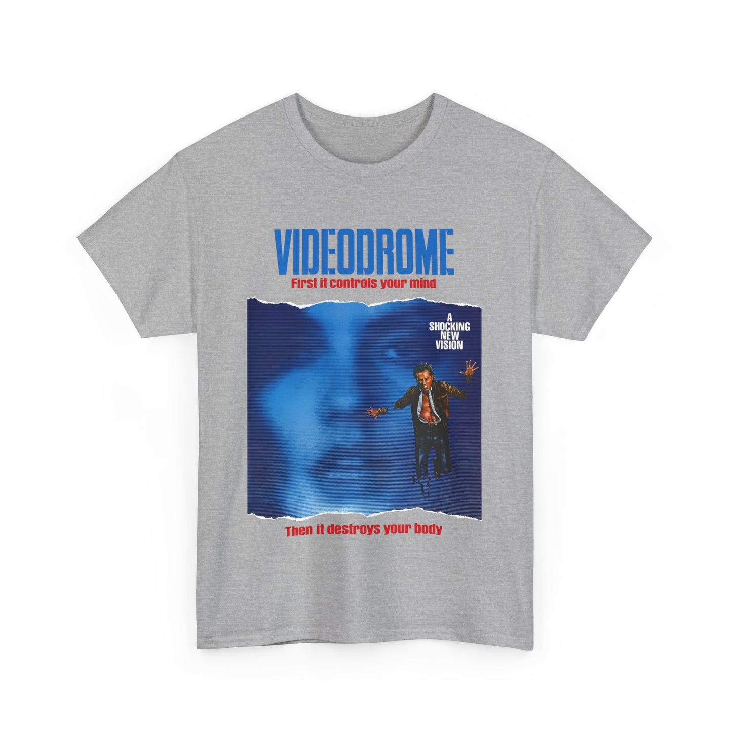 david cronenberg's videodrome 1983 alternate movie poster tshirt