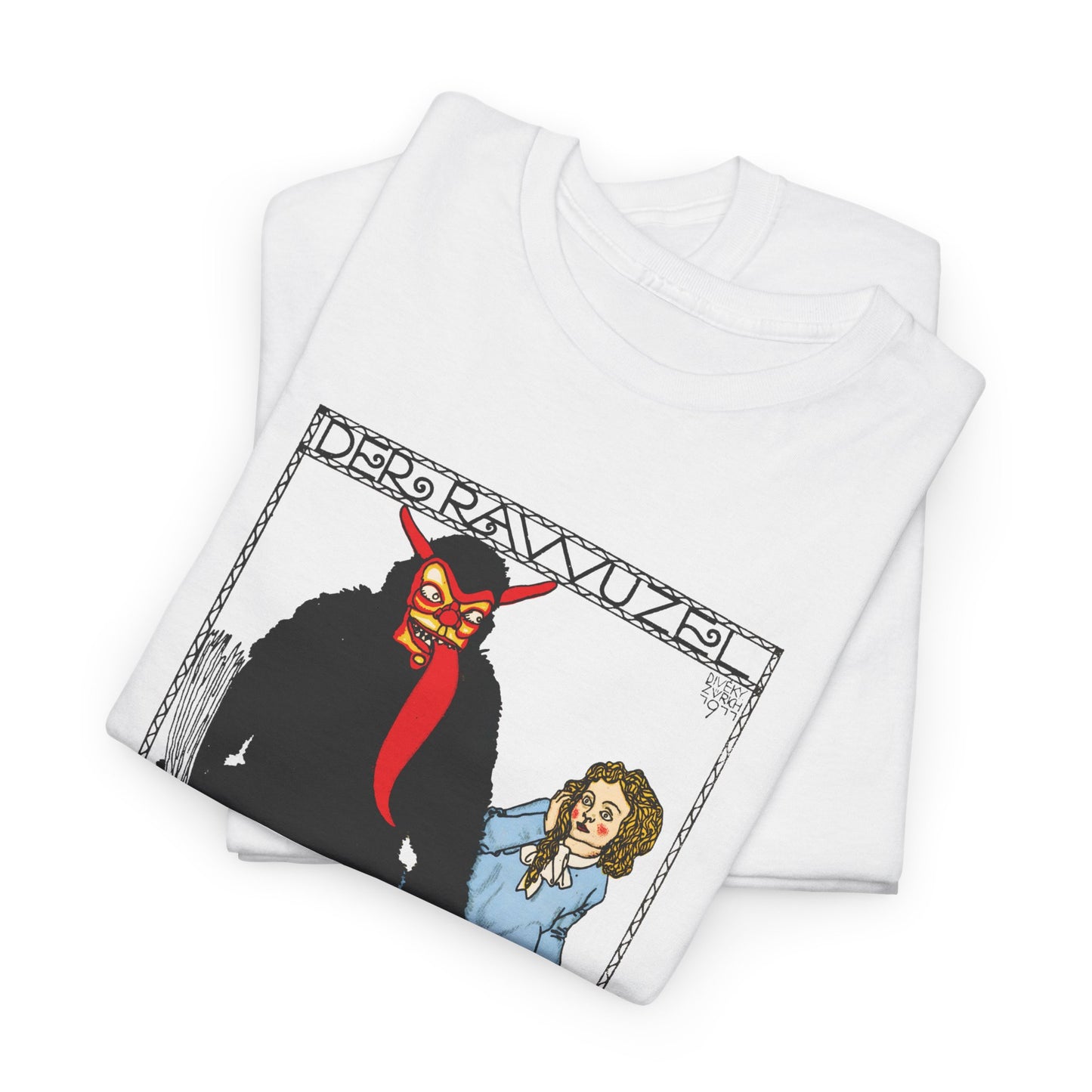 1911 josef von diveky the monster (der rawuzel) color lithograph reproduction tshirt