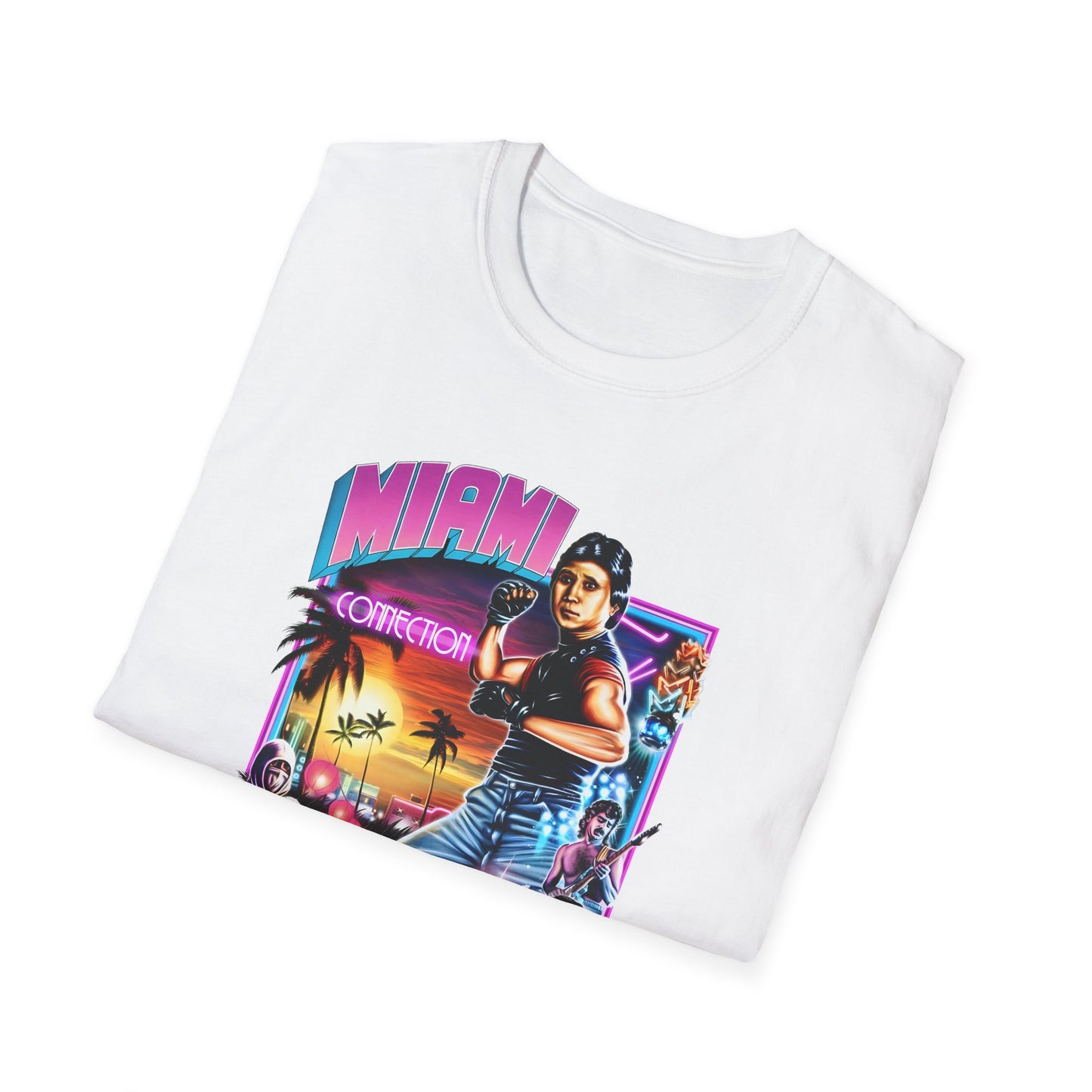1987 movie miami connection movie poster tshirt