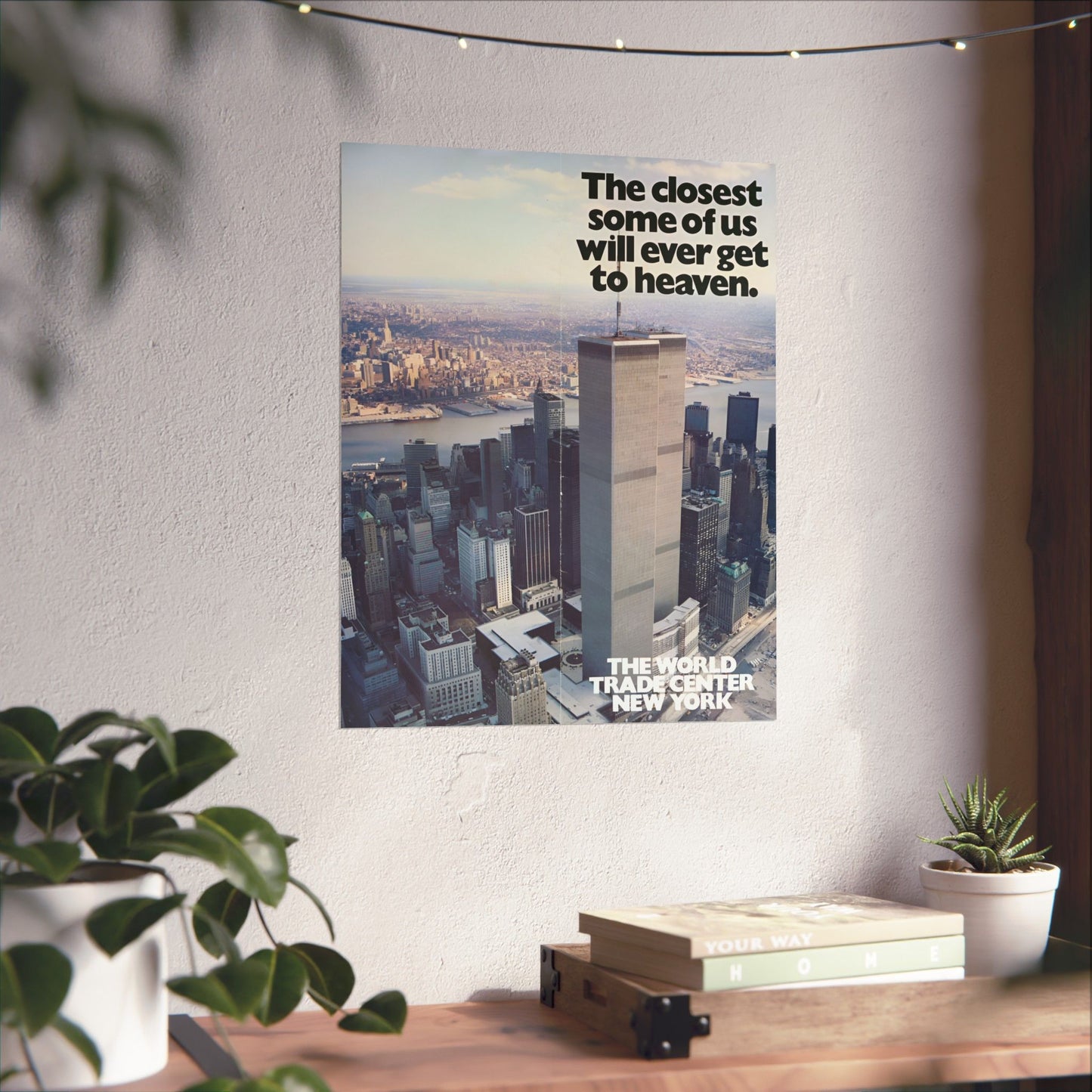 world trade center vintage 1980 pamphlet reproduction matte vertical poster