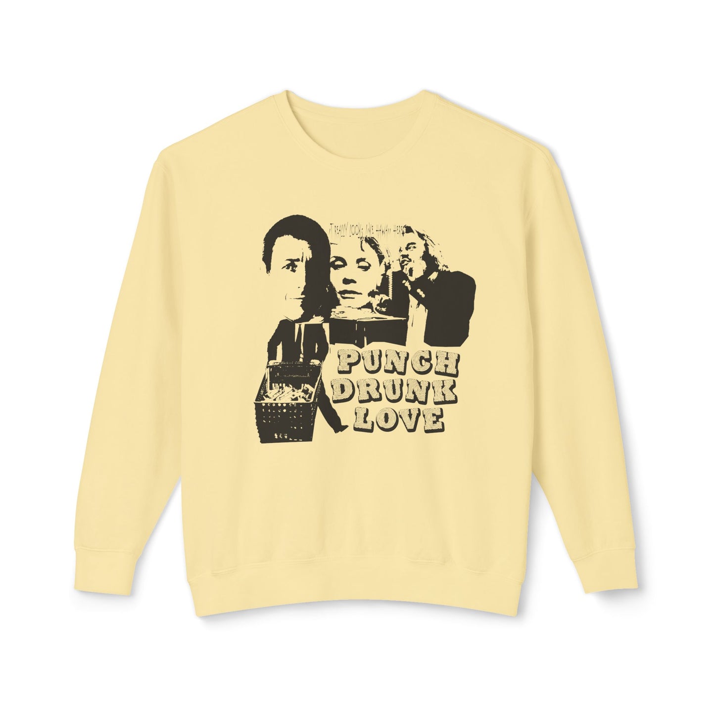punch drunk love fan art flyer style 100% cotton sweatshirt