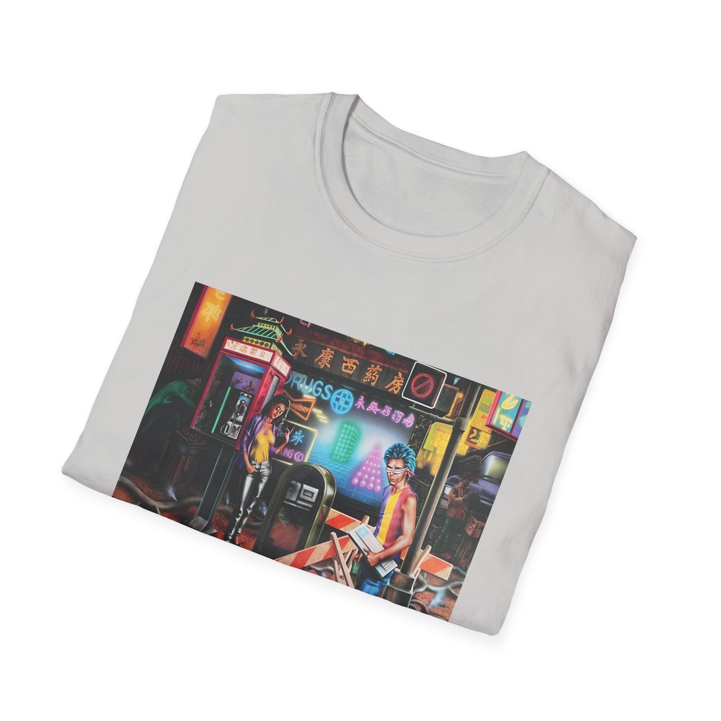 1984 william gibson book neuromancer barclay dust jacket tshirt