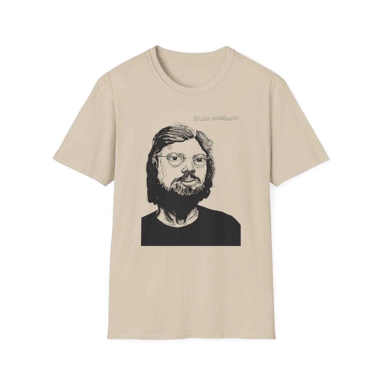 bruce cockburn original drawing tshirt