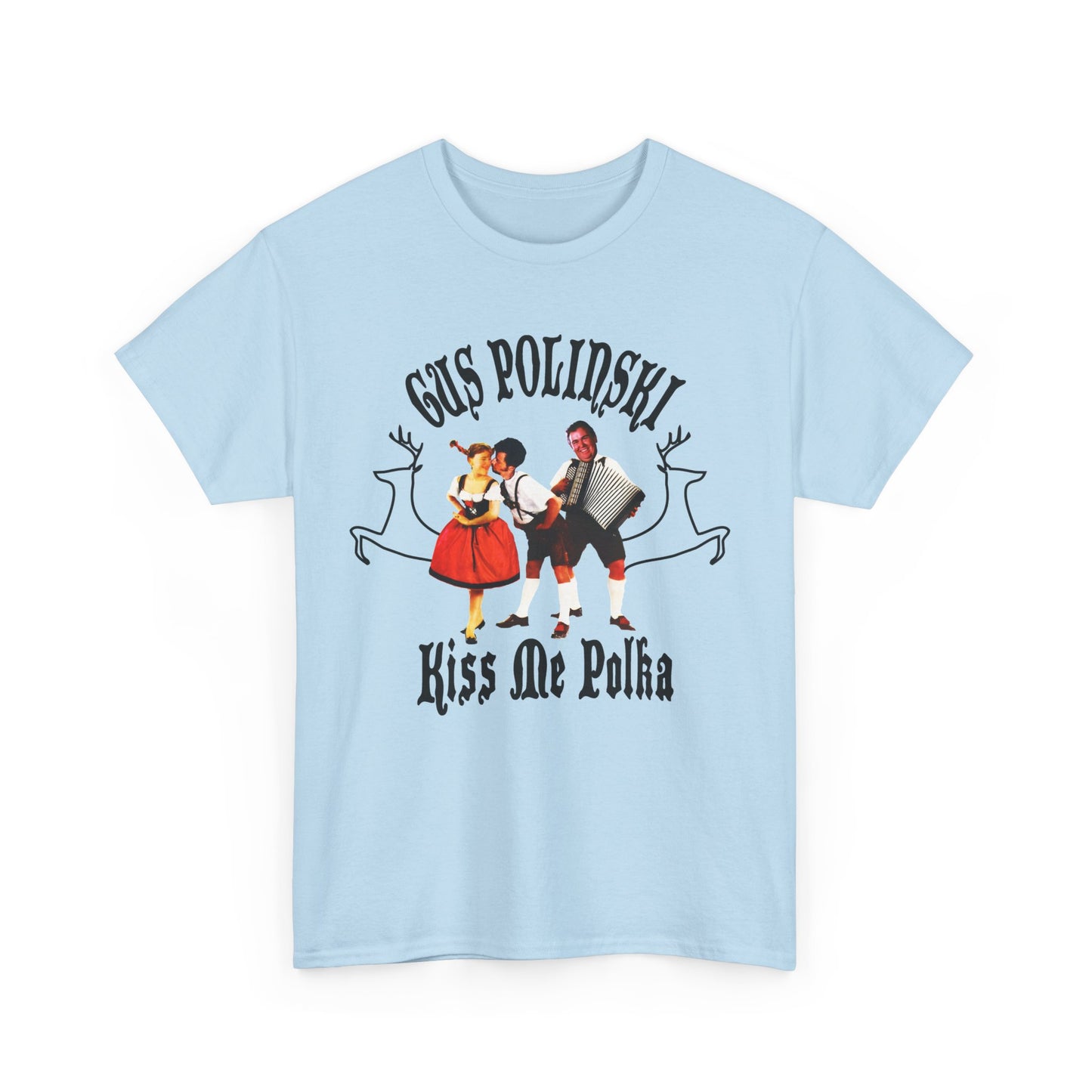 home alone gus polinski (john candy) poker king of the midwest parody album cover for kiss me polka tshirt