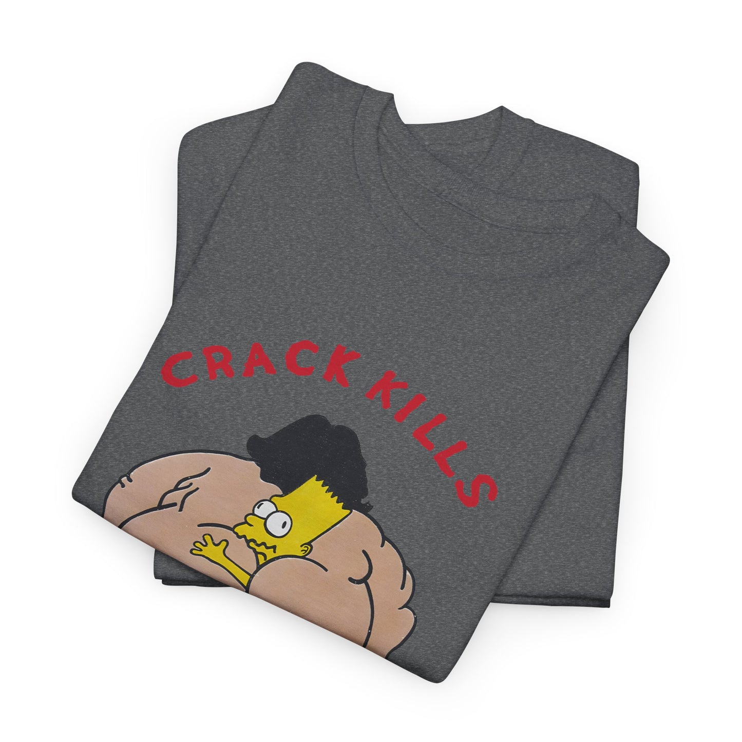 bart simpson crack kills parody vintage reproduction tshirt