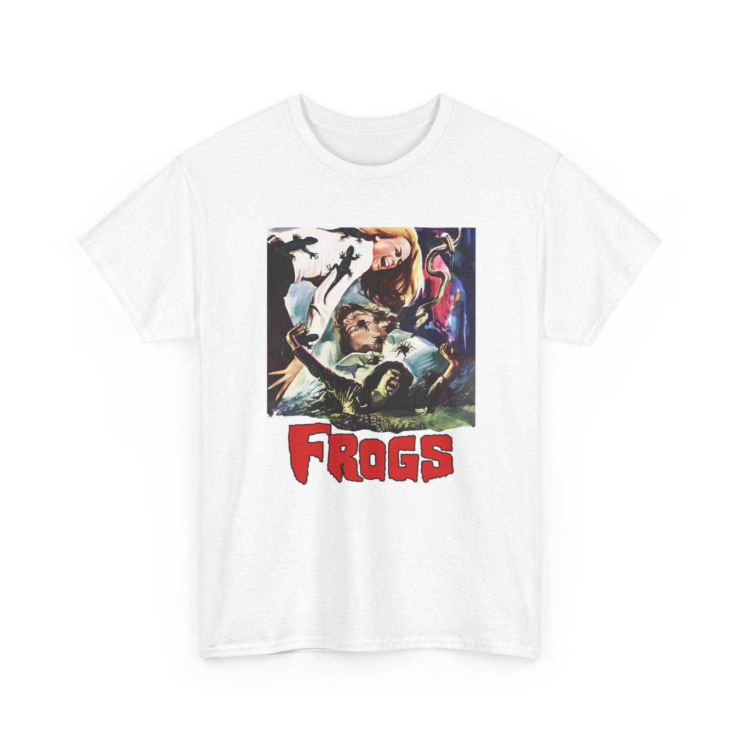1972 eco horror movie frogs italian poster custom edit tshirt