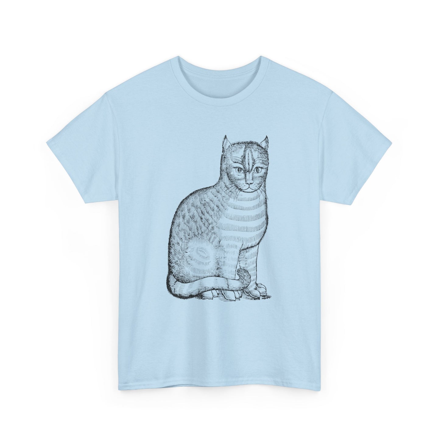 1658 edward topsell cat illustration reproduction tshirt