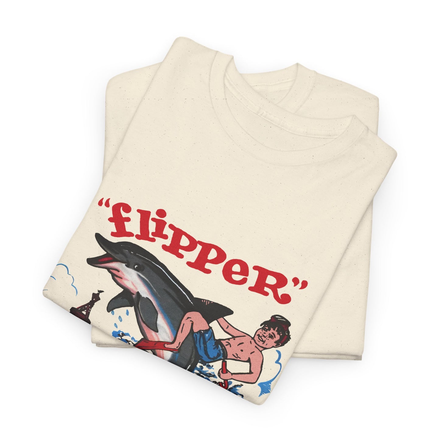 1960s miami seaquarium flipper the dolphin vintage reproduction tshirt