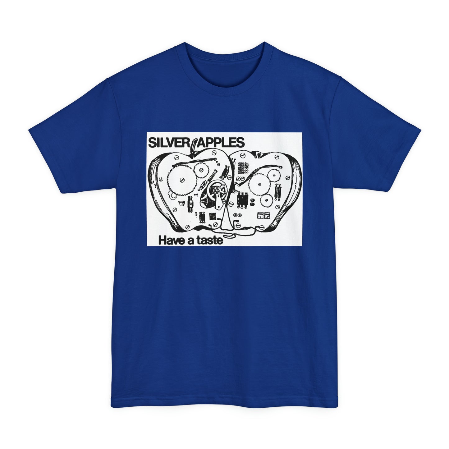 oversized silver apples 1968 have a taste unisex tall beefy tshirt