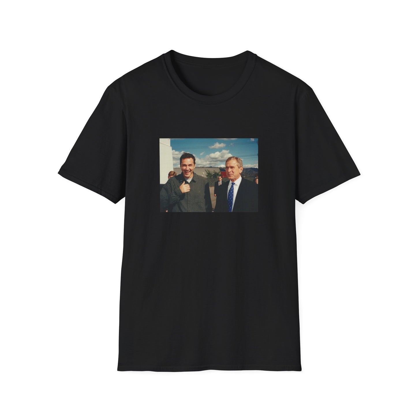 norm macdonald and george bush jr. tshirt