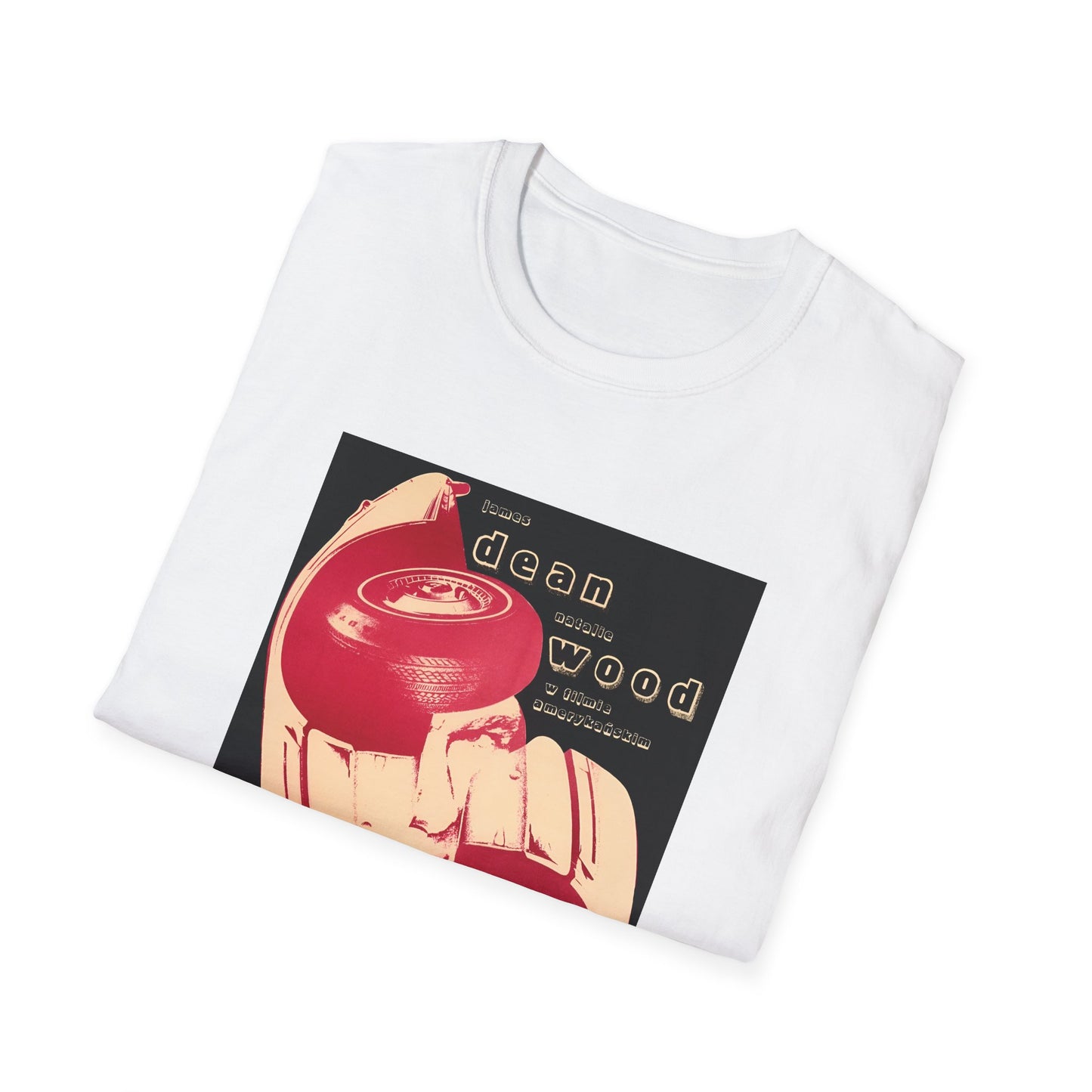 1970 polish movie poster for rebel without a cause 1955 with james dean tshirt