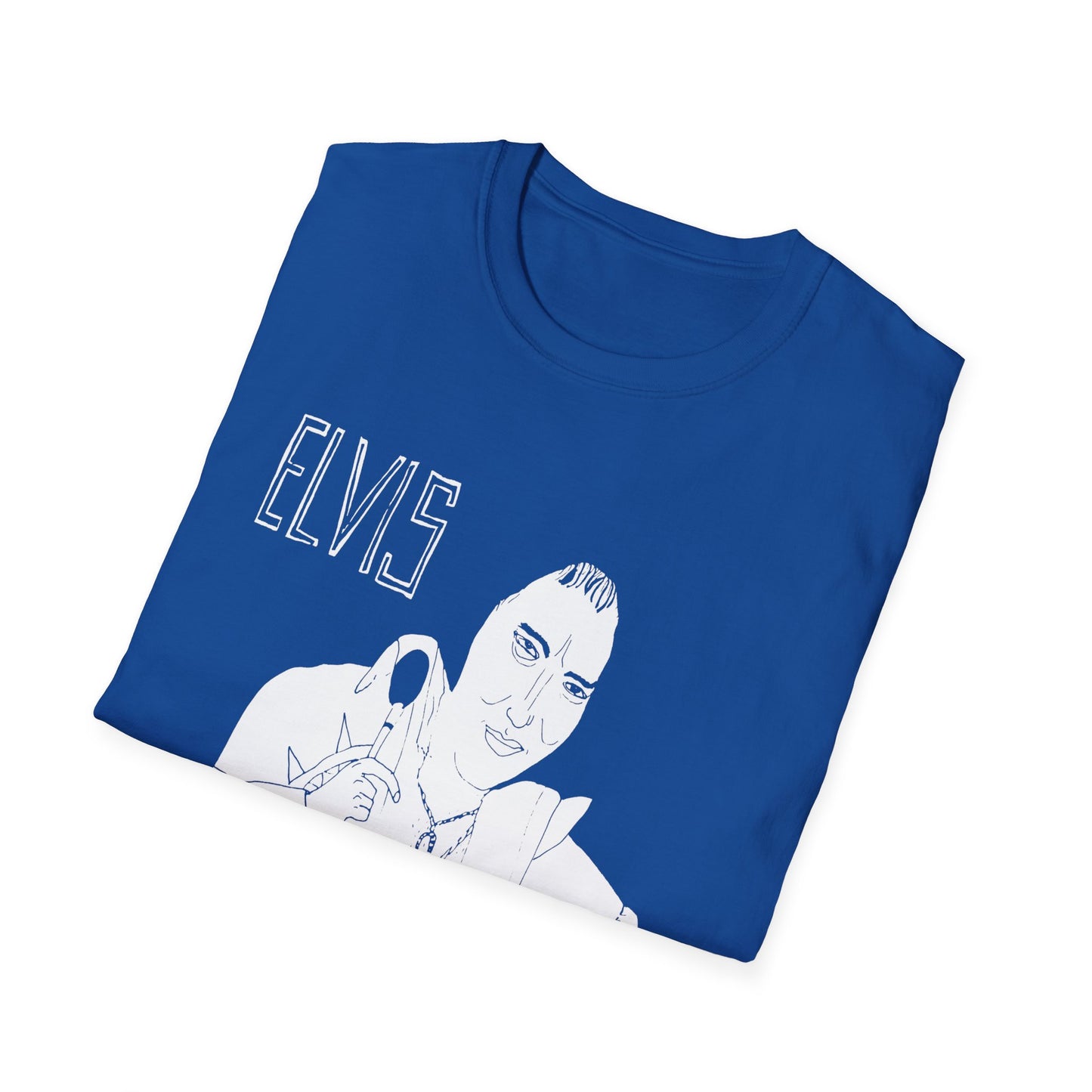 original drawing of elvis during his jumpsuit years tshirt