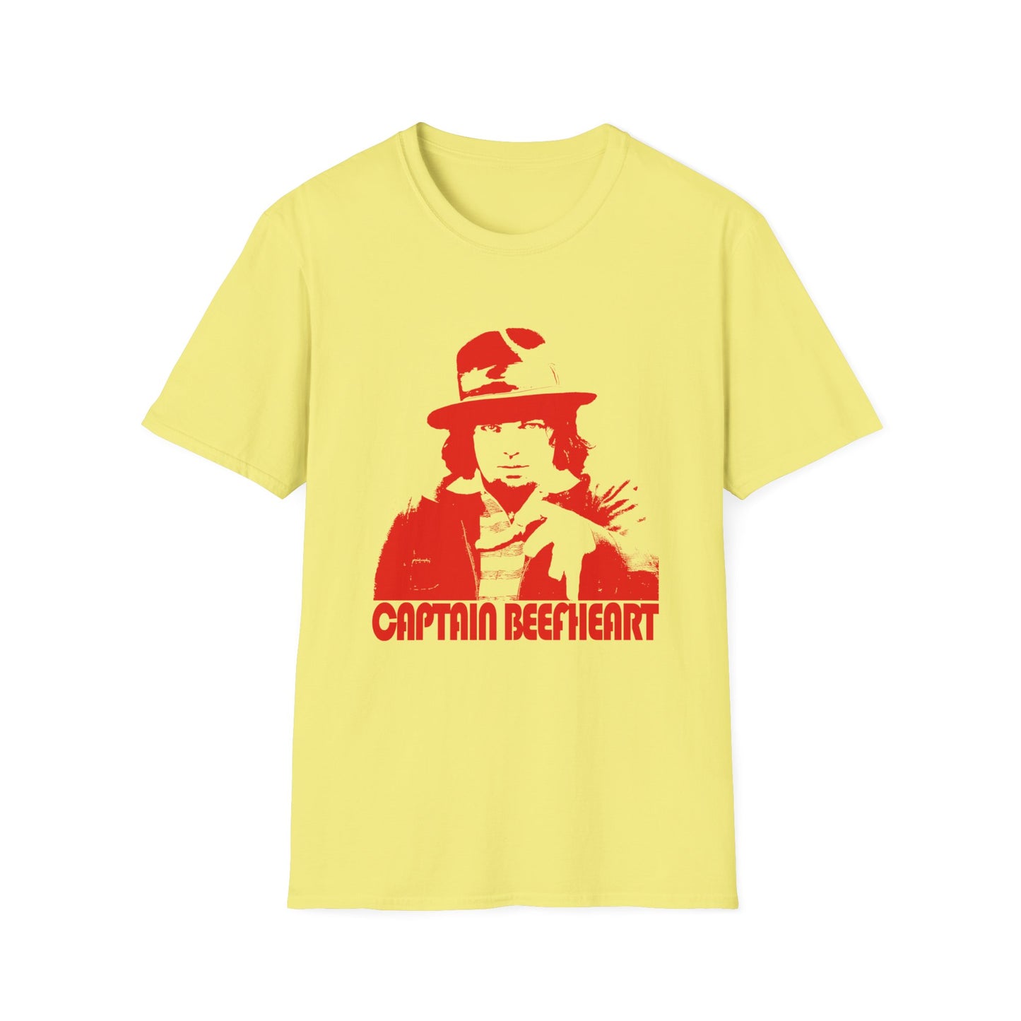 captain beefheart without the trout mask red stencil tshirt