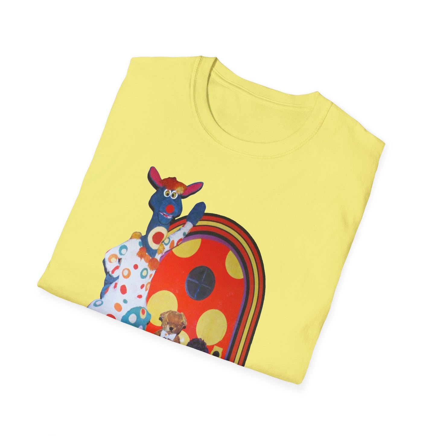 polka dot door 70's kids tv show tshirt