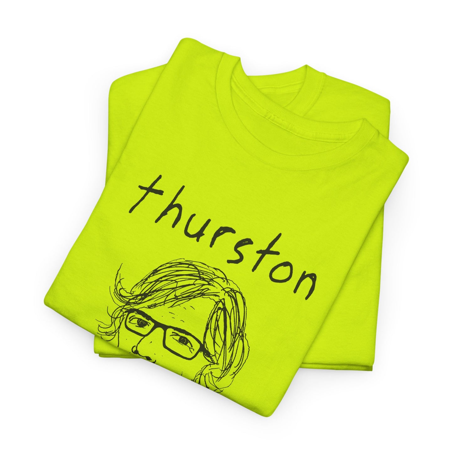 original drawing thurston moore with name tshirt