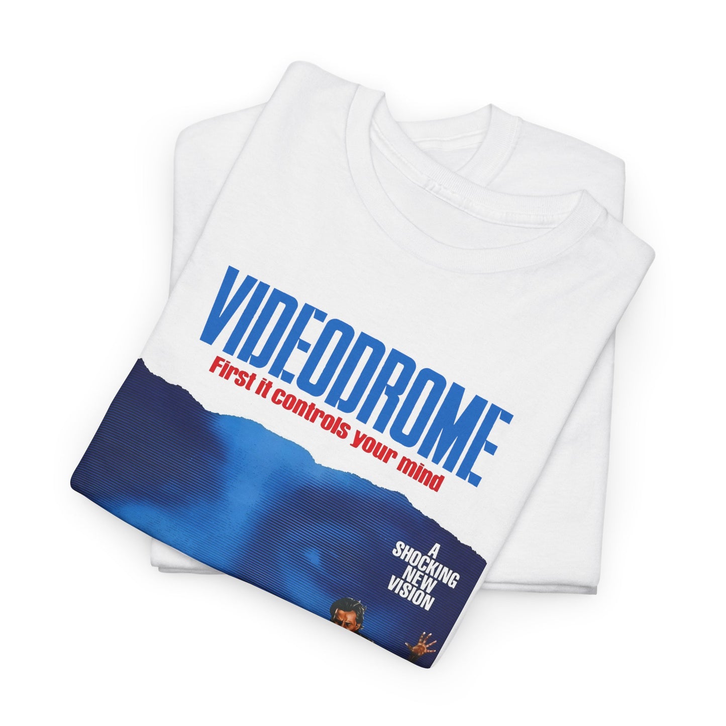 david cronenberg's videodrome 1983 alternate movie poster reproduction tshirt