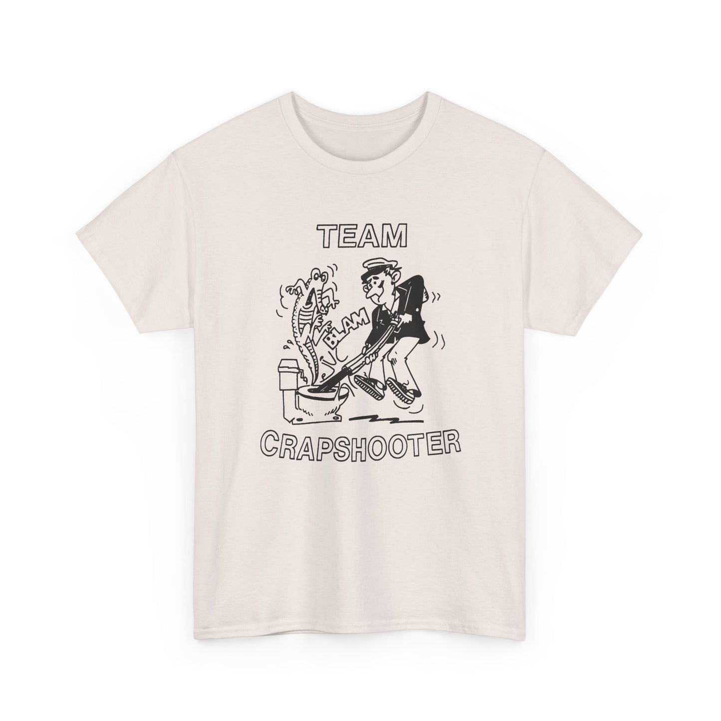 1980s team crapshooter reproduction tshirt