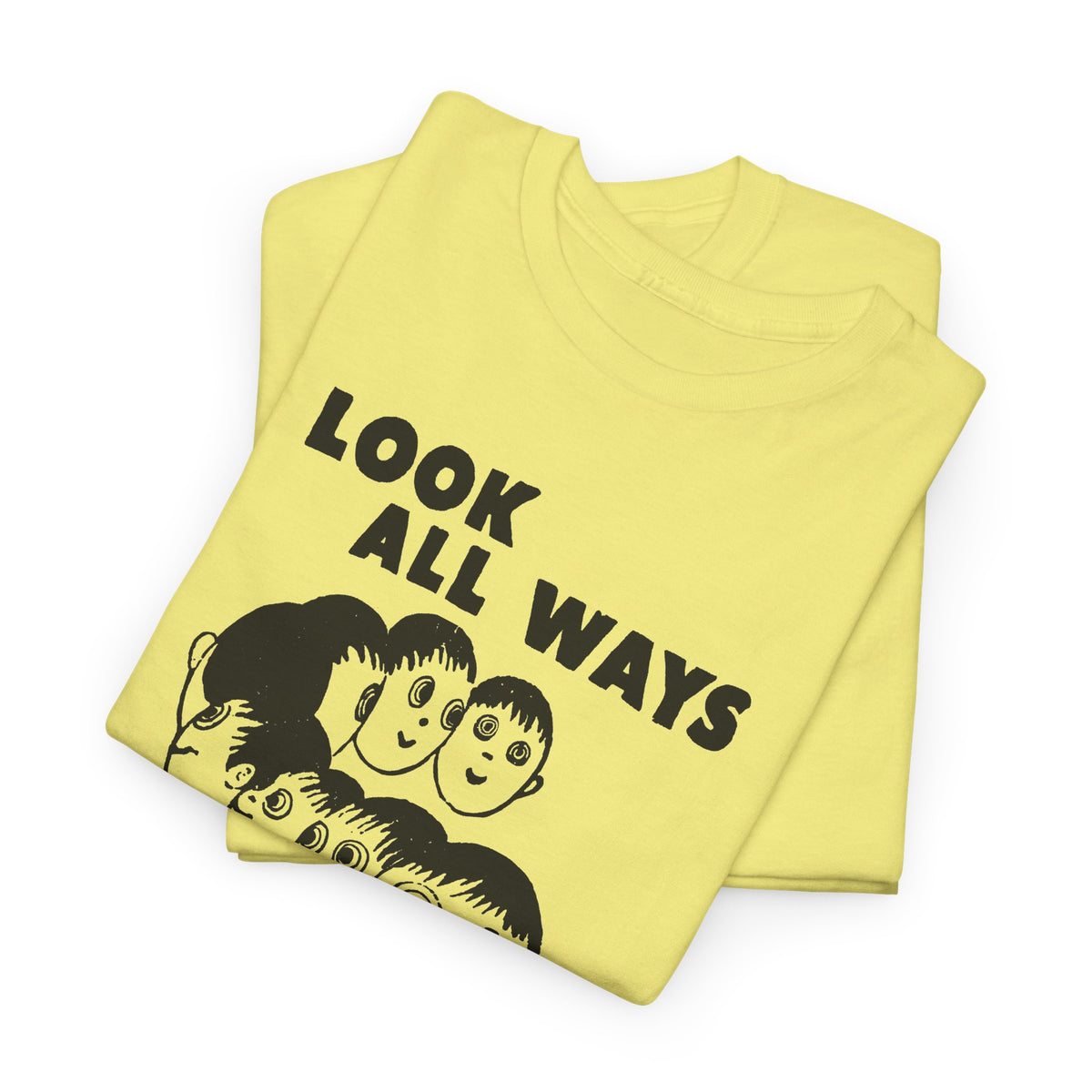 1961 daily tribune wisconsin rapids newspaper look all ways before crossing safety illustration tshirt
