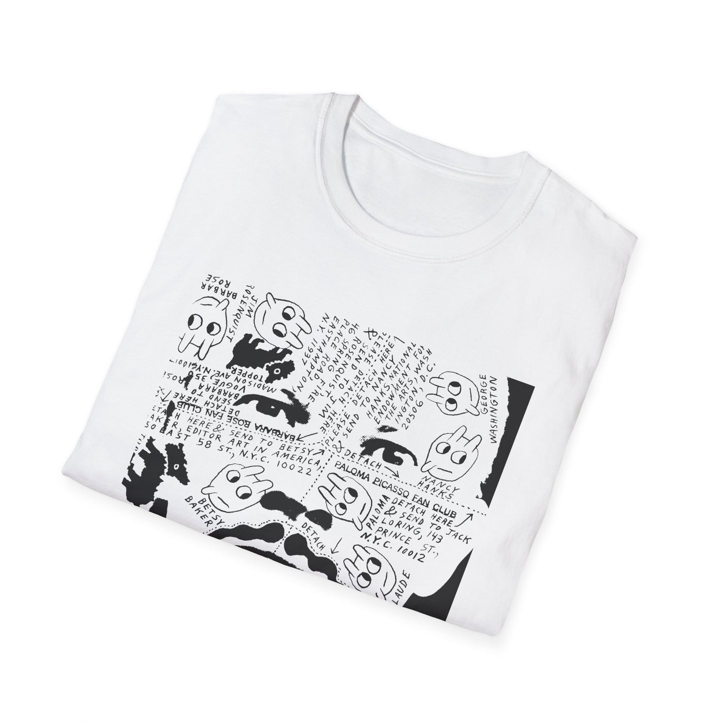 ray johnson's face tshirt