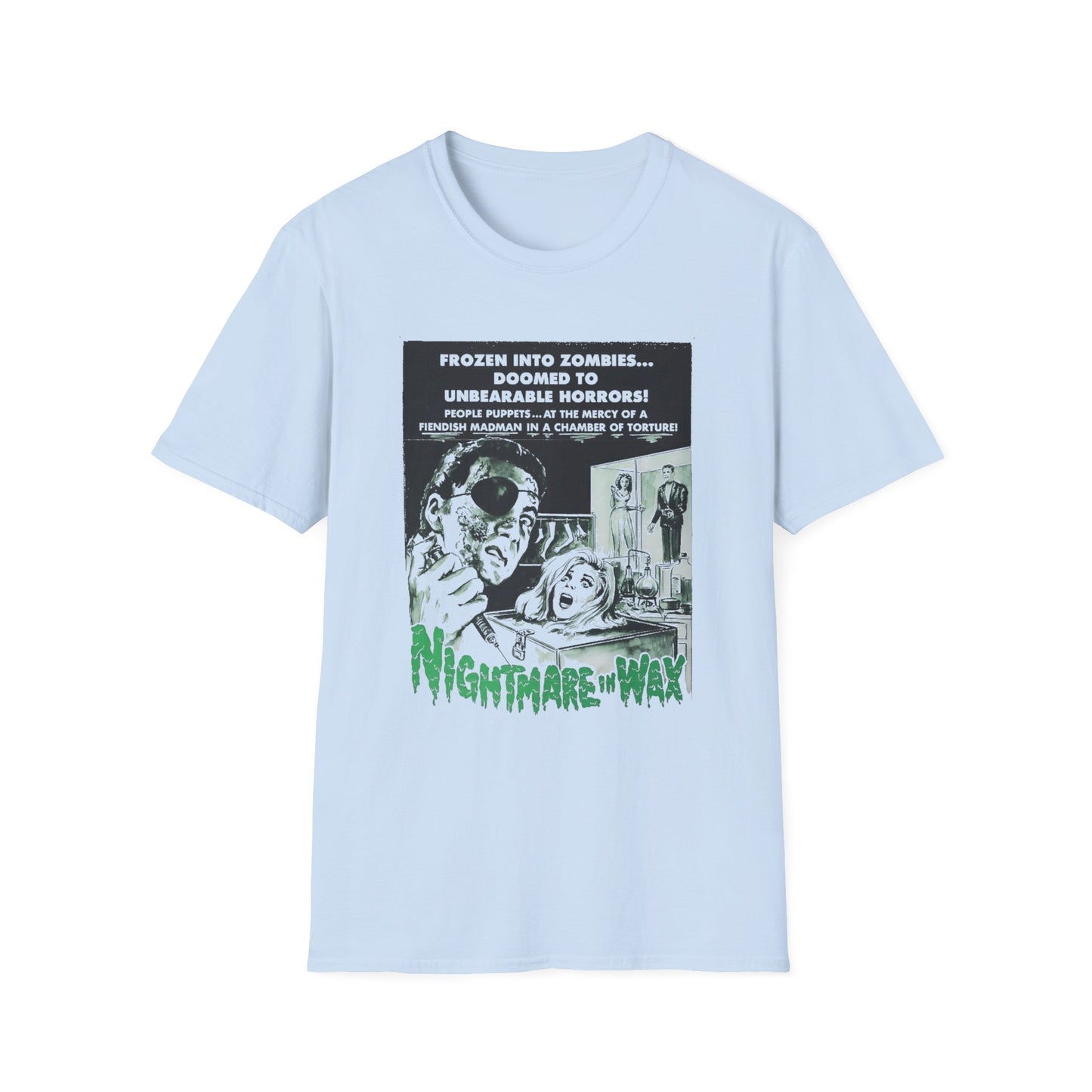 1969 nightmare in wax movie poster tshirt