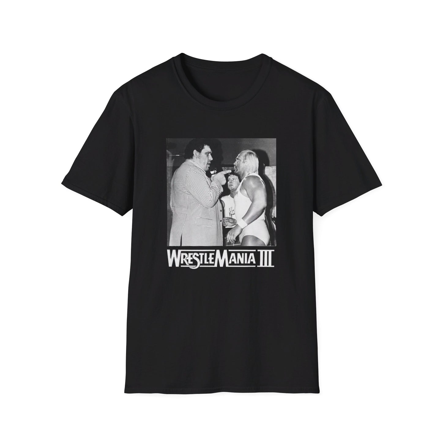 wrestlemania iii hulk v. andre the giant photo tshirt