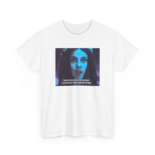 1967 viy movie scene witch girl i summon the vampires i summon the werewolves tshirt