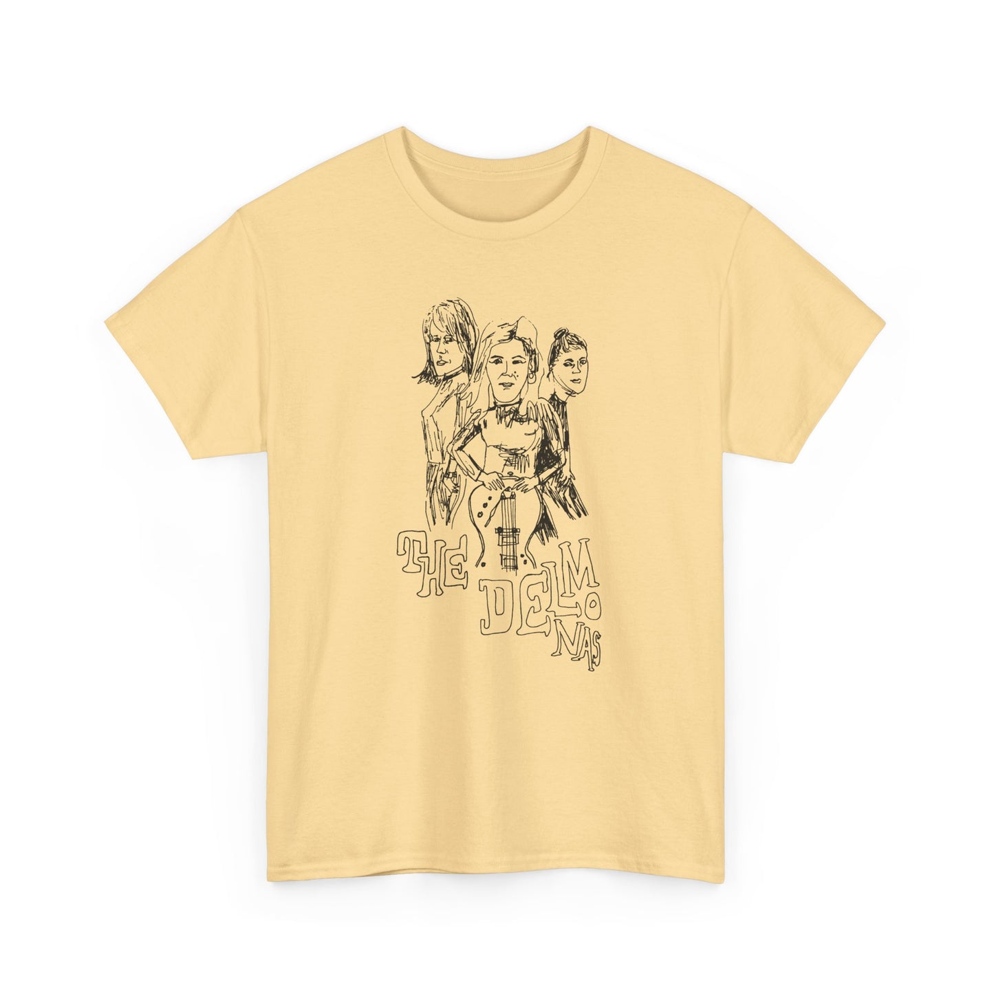 the delmonas medway garage punk fan art sketch tshirt