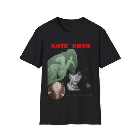 kate bush fan art collage, distressed waking the witch tshirt