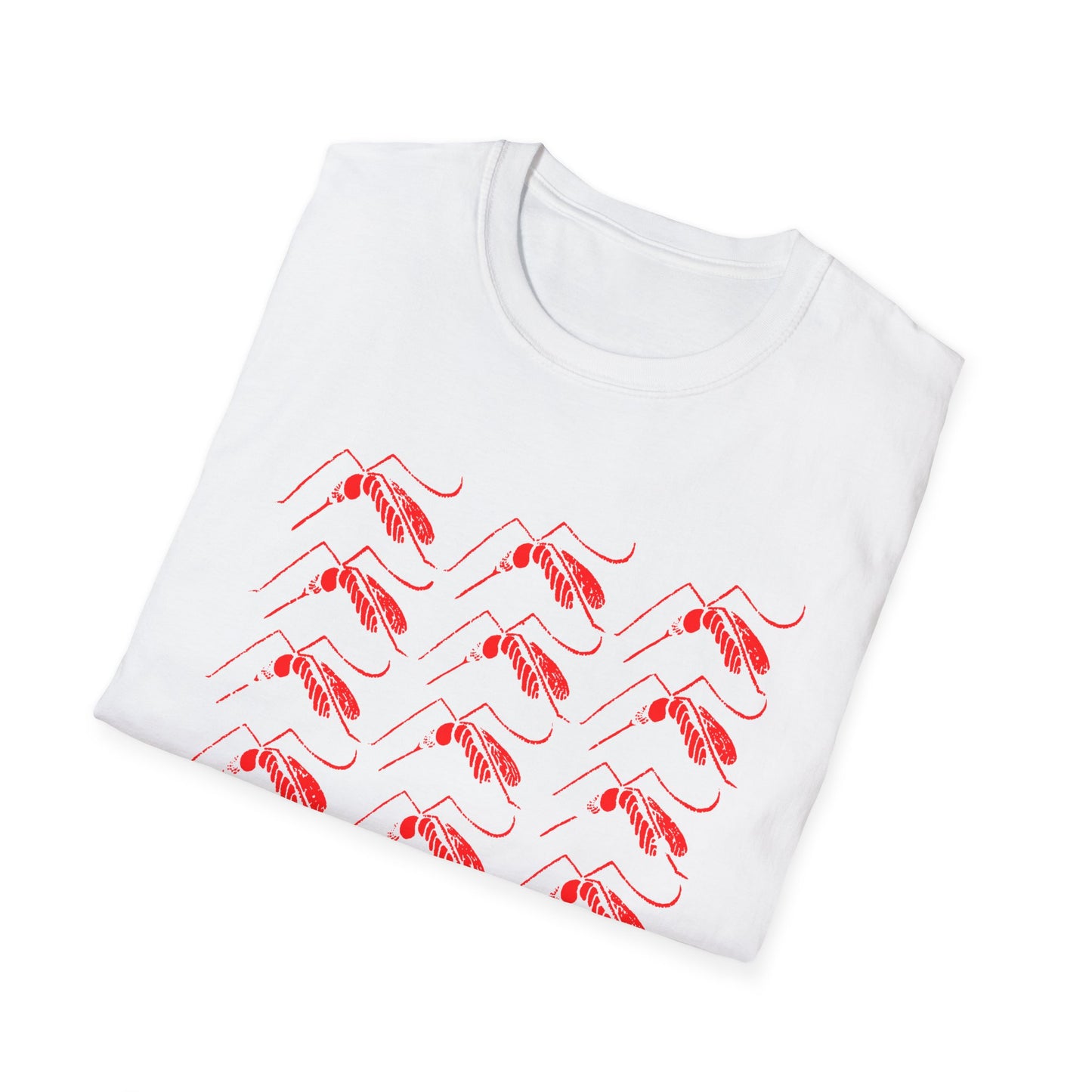 mosquito reproduction red design tshirt