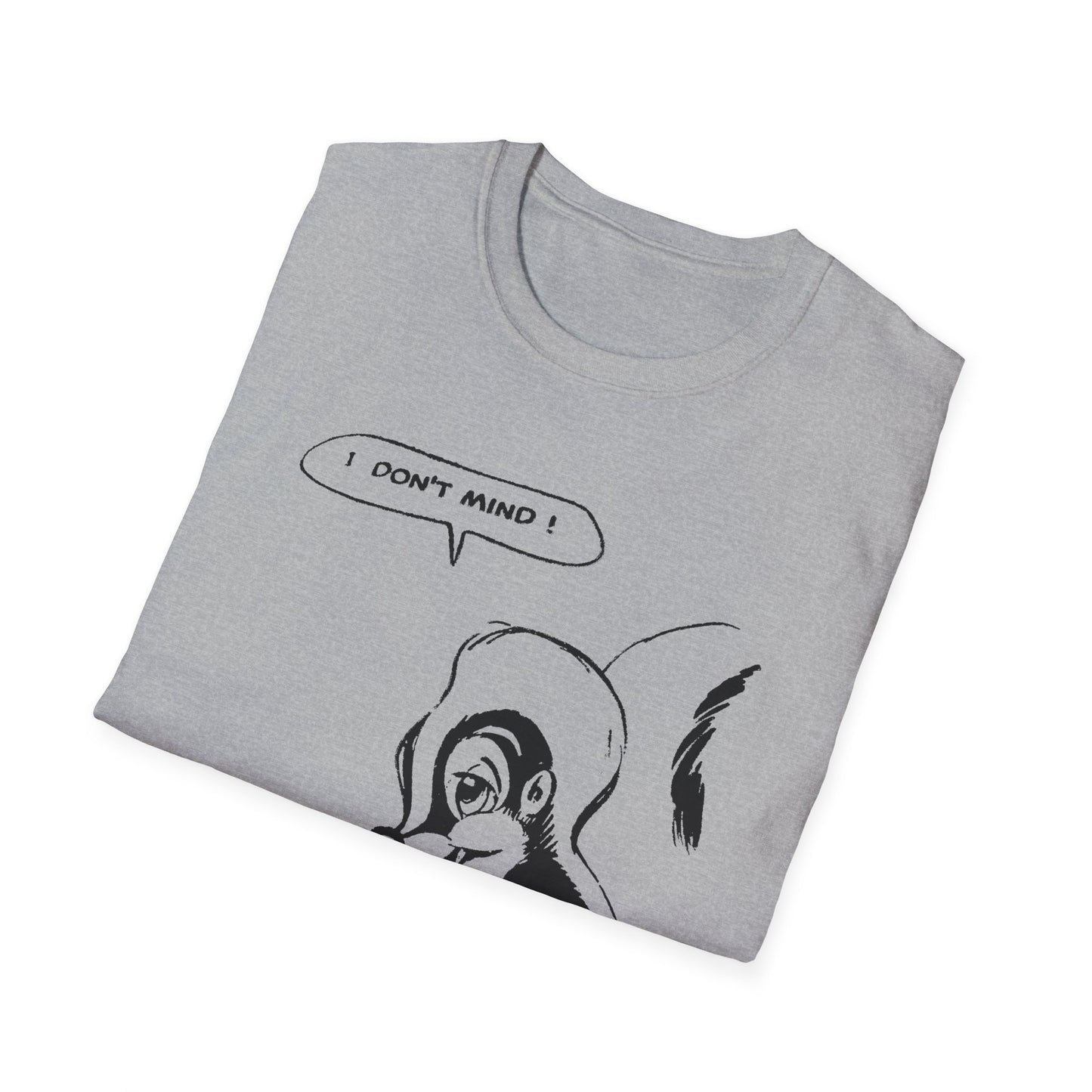 i don't mind cartoon skunk from old comic book tshirt