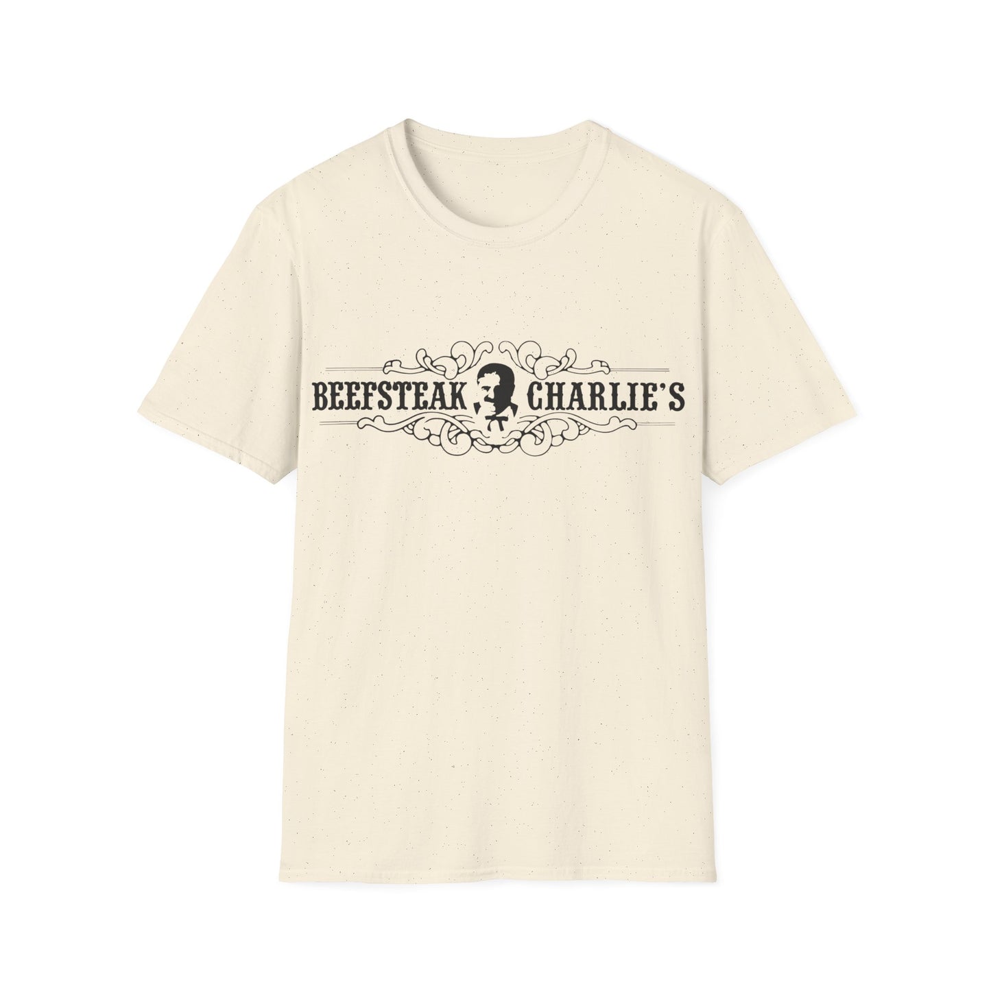 vintage defunct beefsteak charlie's logo tshirt